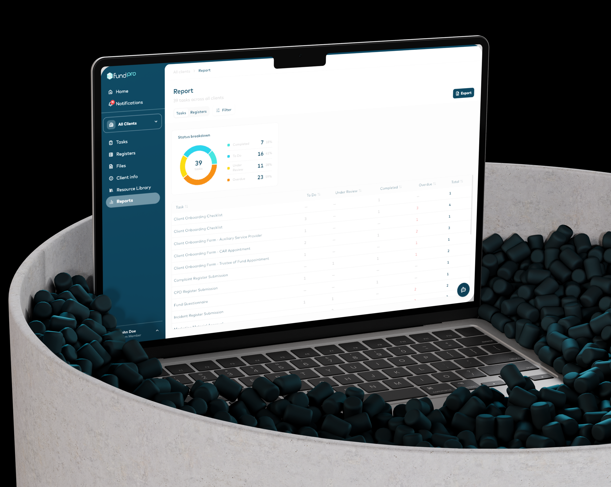 FundPro highlighted features